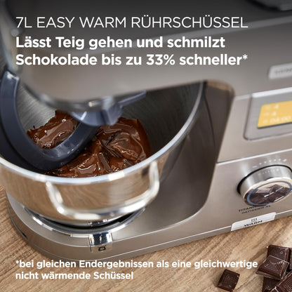 Kenwood Titanium Chef Patissier XL KWL90.034SI (1400 Watt) | Food processor with integrated scale &amp; heating function,