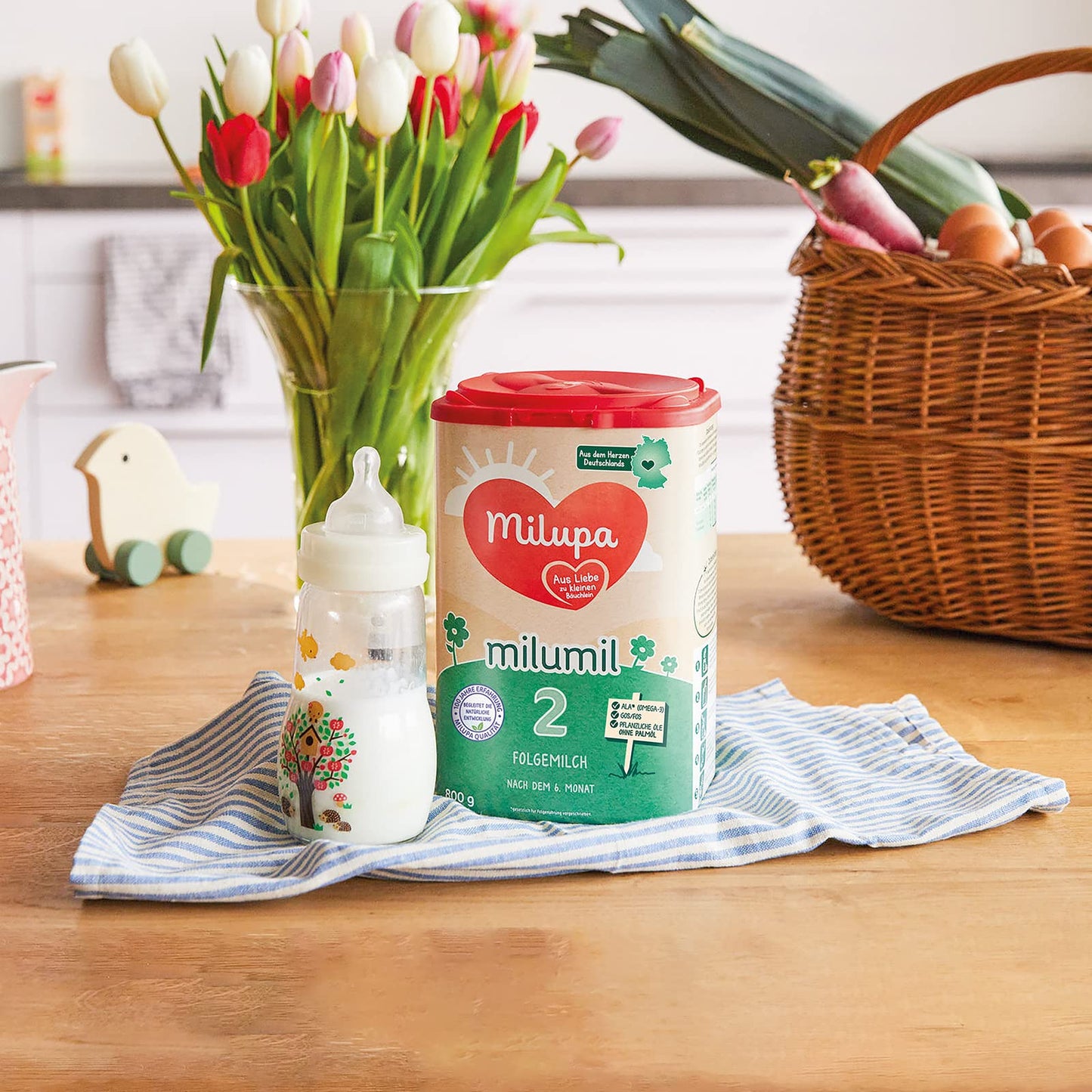 Milupa Milumil 2 Folgemilch (1x 800g) | Baby-Milchpulver nach dem 6. Monat