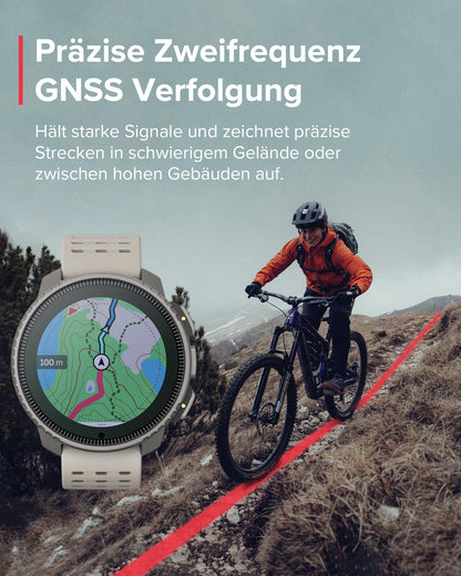 SUUNTO Vertical Abenteueruhr: Zweifrequenz GPS, Solar, Offline-Navigation, 65 Tage Akku, bis 100m