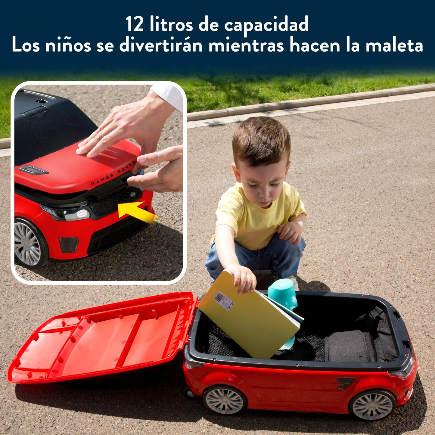 FEBER 2-in-1 'Range Rover' children's suitcase for travel and stroller: from 2 to 6 years