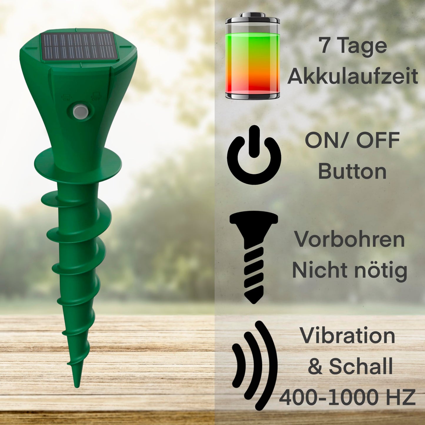EdenGardens® 'MOLE Repeller' (2-pack) Mole repeller WITHOUT carbide