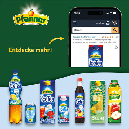 Pfanner 100% vitaminreicher Apfelsaft (8x 1 Liter): ohne Zuckerzusatz