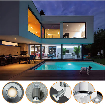 EACLL GU10 LED halogen bulb (warm white 2700K: 4.9W) 4-pack