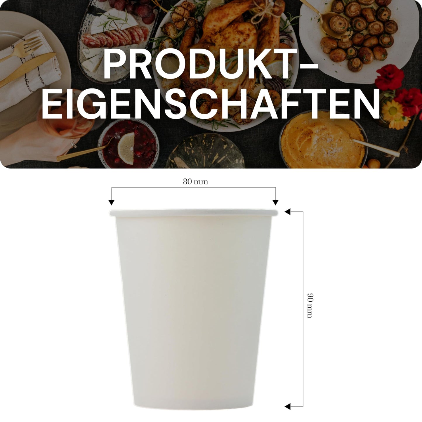 LogiPack GeRo 260ml Kaffeebecher (200 Stück): Hitzebeständiges Heißgetränkebecher