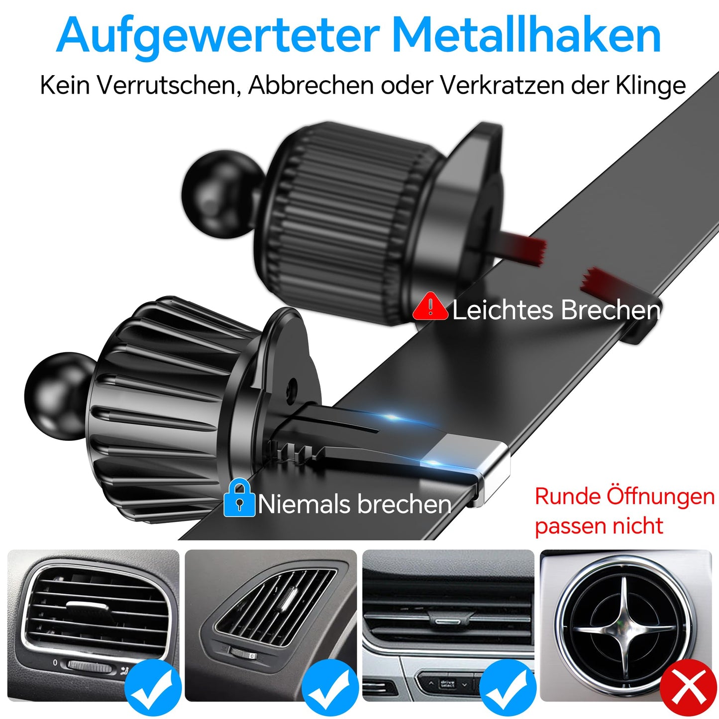 Magsafe Smartphone Autohalterung (20 Starke Magnet, 360° Drehbar)