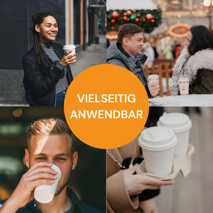 LogiPack GeRo 260ml Kaffeebecher (200 Stück): Hitzebeständiges Heißgetränkebecher