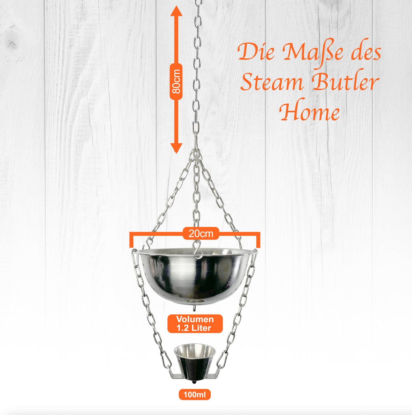 Original Steam Butler Home: Automatischer Aufguss für die Sauna aus Edelstahl: Stufenlos Intensität einstellbar