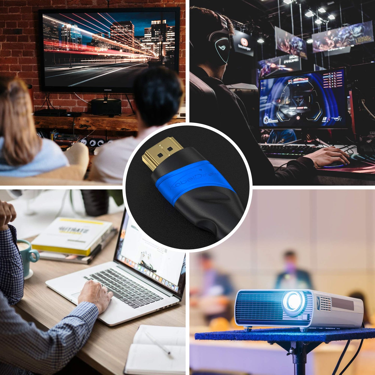 KabelDirekt 4K & 8K High Speed HDMI-Kabel mit Ethernet (1m): Entwickelt in Deutschland