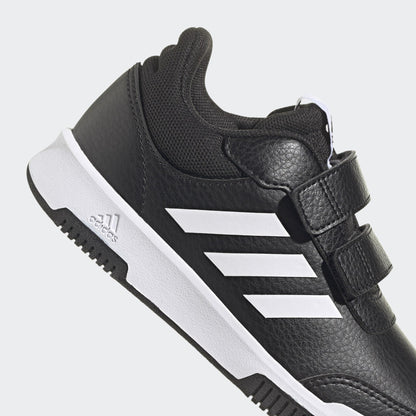 adidas 'Tensaur' Hook and Loop Running Shoes for Kids: Black and White