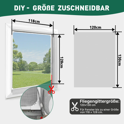 MLEJU Fliegengitter Fenster Magnet | Effektiver Insektenschutz mit einfachem Magnetrahmen