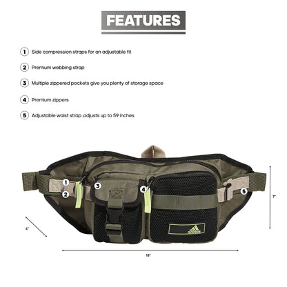 adidas Amplifier 2 Crossbody/Gürteltasche: Ideal für Handy, Schlüssel, Portemonnaie