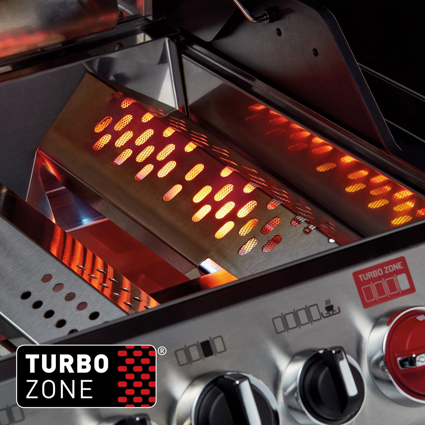Enders® 'MONROE PRO 3-TURBO' gas grill: PanoVision view, SWITCH GRID, SIMPLE CLEAN