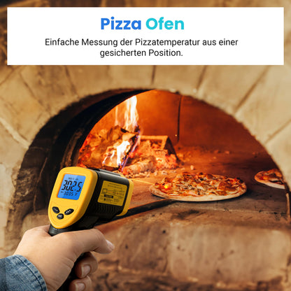 Industrie Digital Infrarot Thermometer -50 bis +610°C mit LCD Beleuchtung (Nicht für Menschen)