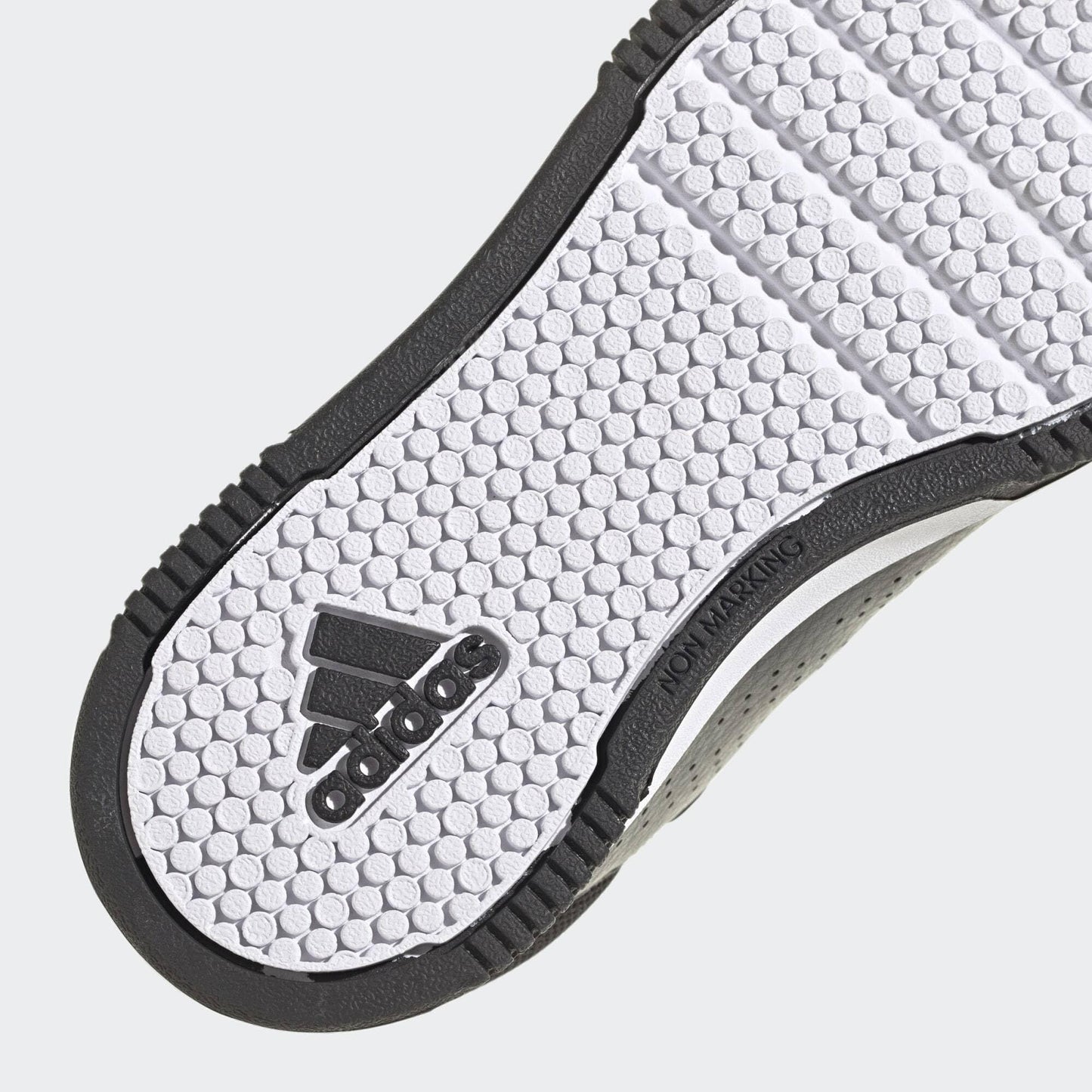 adidas 'Tensaur' Hook and Loop Running Shoes for Kids: Black and White