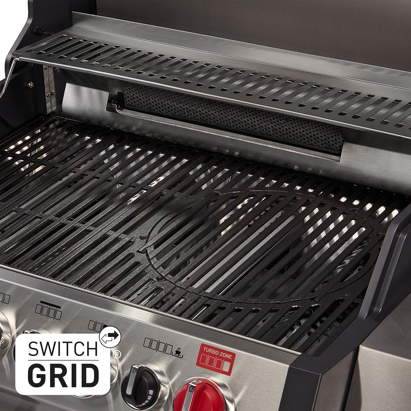 Enders® 'MONROE PRO 3-TURBO' gas grill: PanoVision view, SWITCH GRID, SIMPLE CLEAN