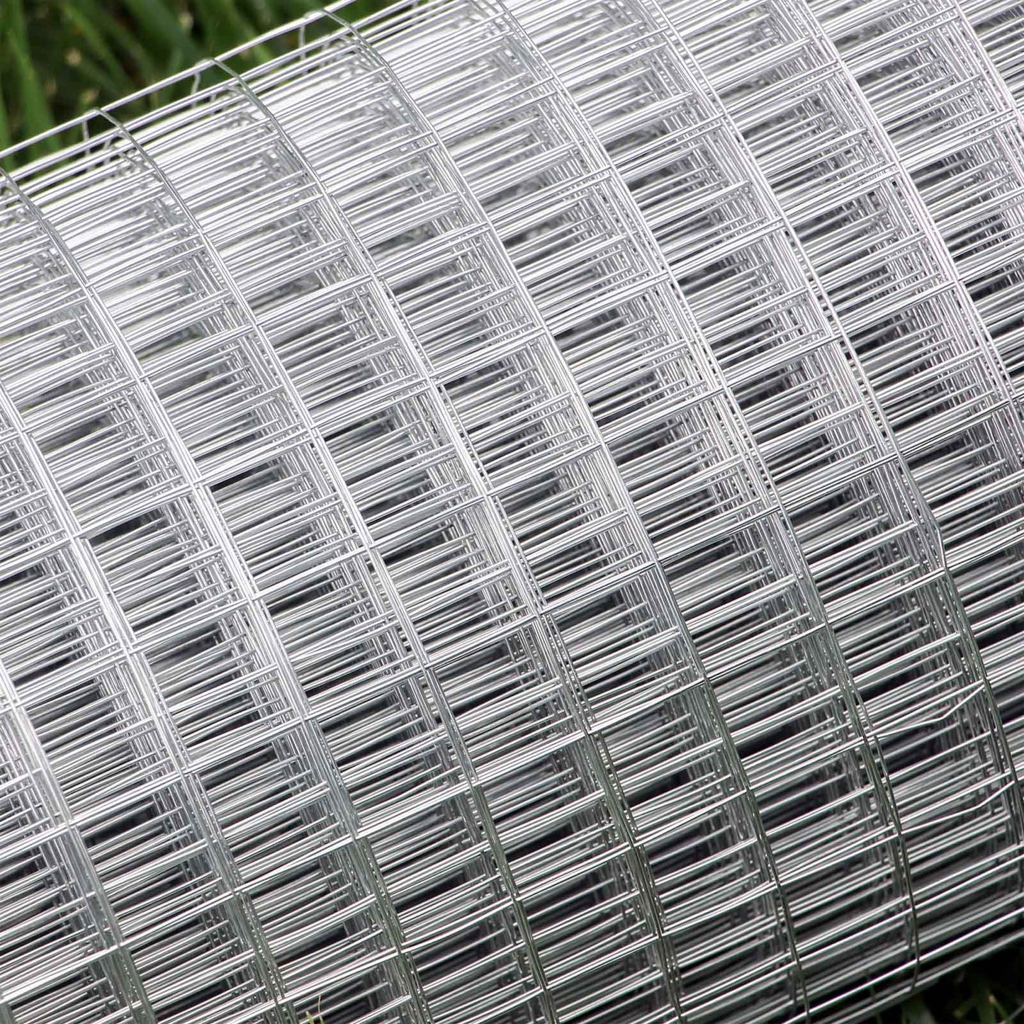 WILTEC Maschendrahtzaun mit 19x19mm Drahtstärke: (1m x 10m x 0,75mm): Volierendraht 4-Eck aus Stahl verzinkt