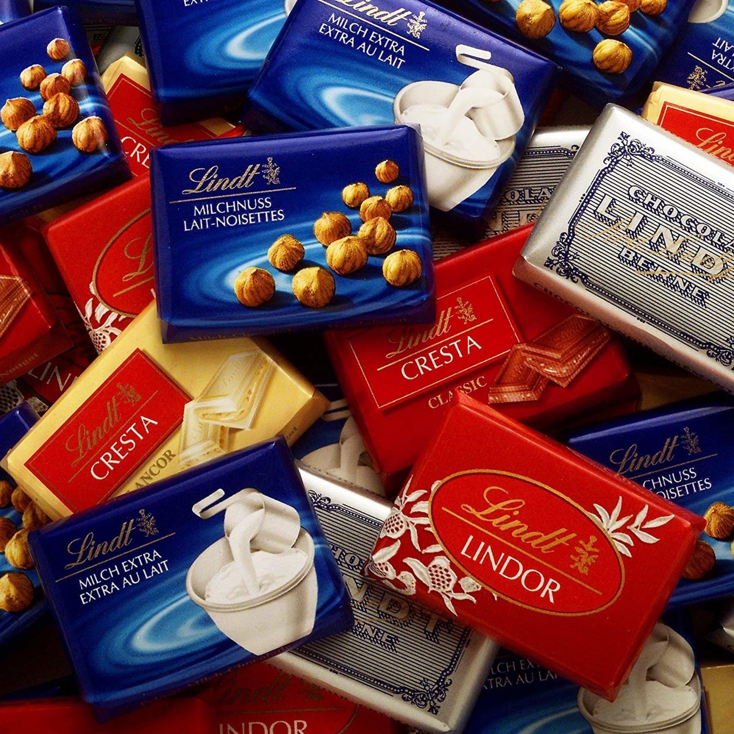 Lindt Chocolate Swiss Napolitains (1 kg): Milk chocolate mini bars
