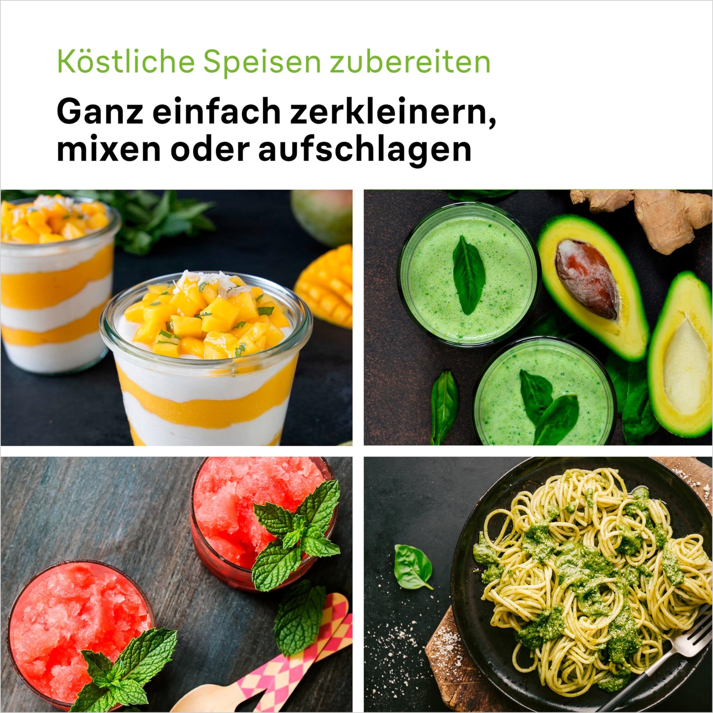 Braun Stabmixer (MQ 5235WH) mit Edelstahl Mixfuß: 1000 Watt, inkl. 3-teiligem Zubehör-Set