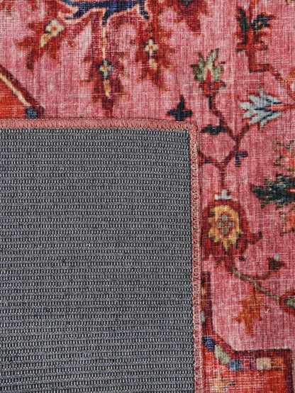 RugVista, Georgia Oriental, Rug, 200 x 300 cm, Rectangle, Short Pile, Modern, Oeko-TEX Standard 100, Living Room, Bedroom, Dining Room/Kitchen, Hallway, Office, Dry Clean Only, Red/Pink