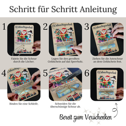ZUKLA Geldgeschenk-Verpackung 'ABI 2025' (15x10cm): Die kreative Art, Geld zu verschenken