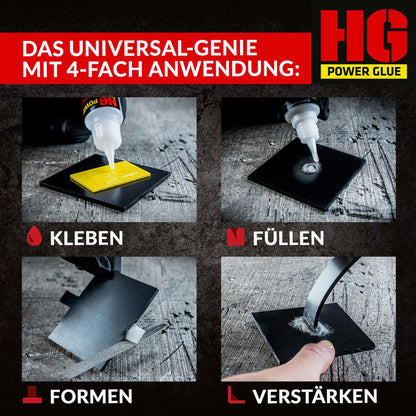 SCHWEISSNAHT aus der Flasche Sekundenkleber by HG Power Glue-MINIS | Extra-Stark