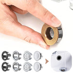 Set of 4 Washbasin/Sink Overflow Hole Covers | Round made of ABS Plastic