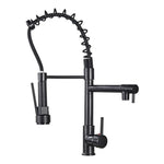 Rozin Kitchen Faucet with Dual Spouts | Pull-Out Single-Lever Mixer for Hot and Cold Water