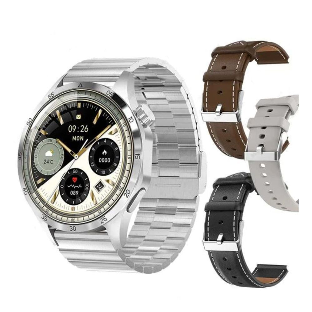 Watch GT4 Pro + Plus NFC Smartwatch: Amoled HD Display | Blutzuckerüberwachung, BT-Anruf, IP68 Wasserdicht (Upgrade Version 2024)2