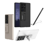 Samsung Galaxy S25 Ultra Protective Case (Matte) with Folding Support + Touch Pen