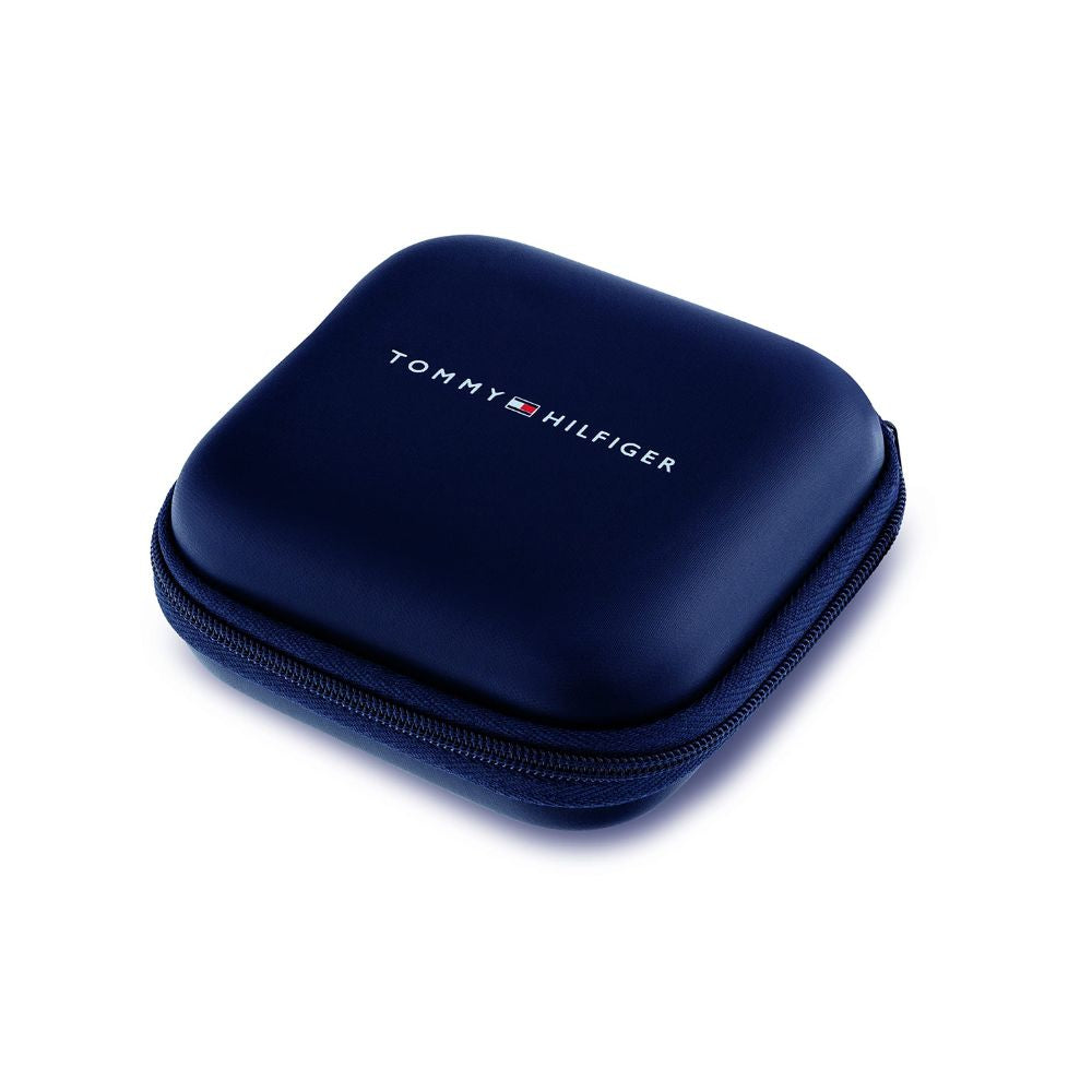 Tommy Hilfiger double-wrapped leather bracelet with stainless steel details