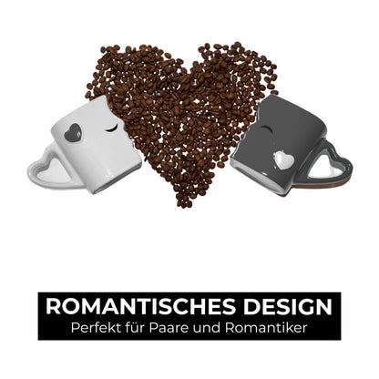 MIAMIO Kissing Ceramic Coffee Mug Set | Gift for Women and Men