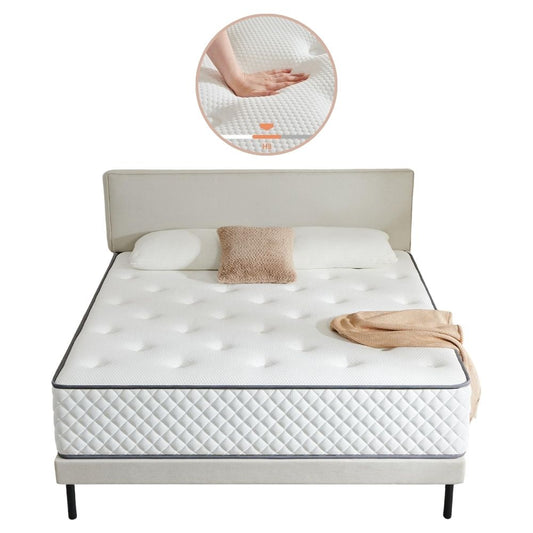 Sleremind 7-zone pocket spring mattress (180x200cm - height: 22cm) with hardness level H3 comfort foam