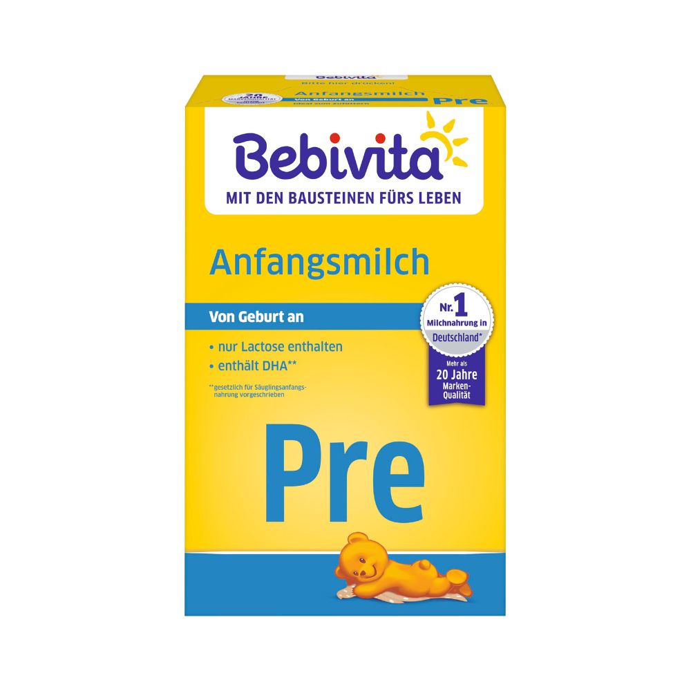 Bebivita PRE initial milk (5x 500g) from birth, good for supplementary feeding