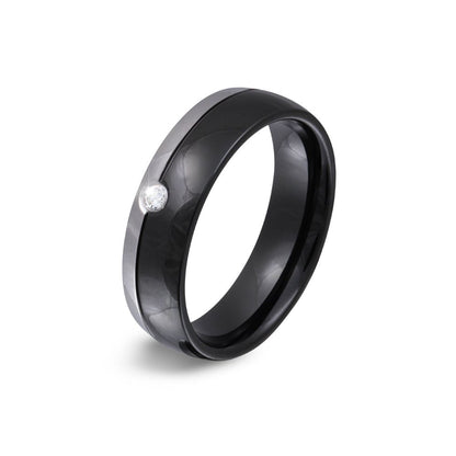 Juwelier Schönschmied 'Mila' Damen Partner-Ehering aus Edelstahl & Zirkonia