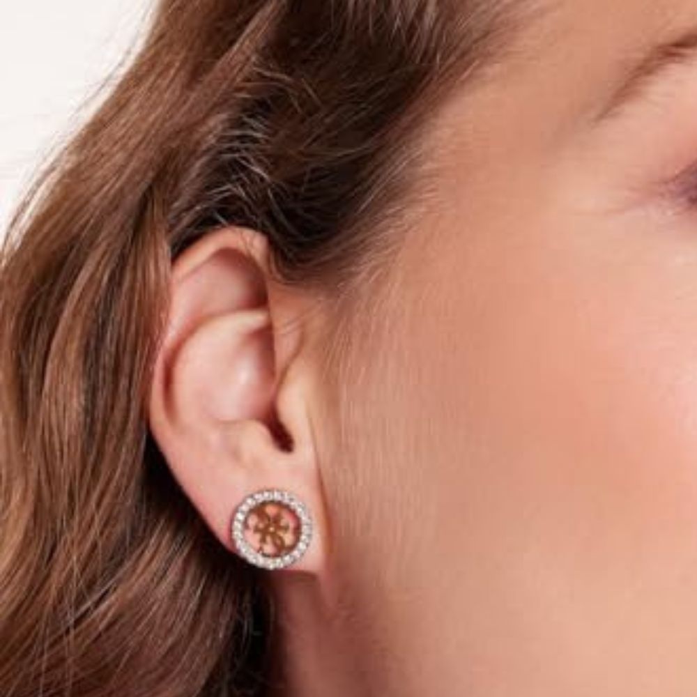 GUESS 'Studs Party' Damen-Ohrstecker aus vergoldetem Edelstahl (Gelbgold legiert)