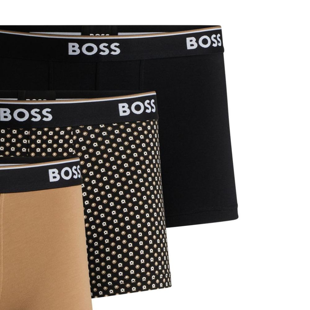 BOSS Men's Boxer Shorts (3-Pack) Cotton-Elastane, Premium Designs