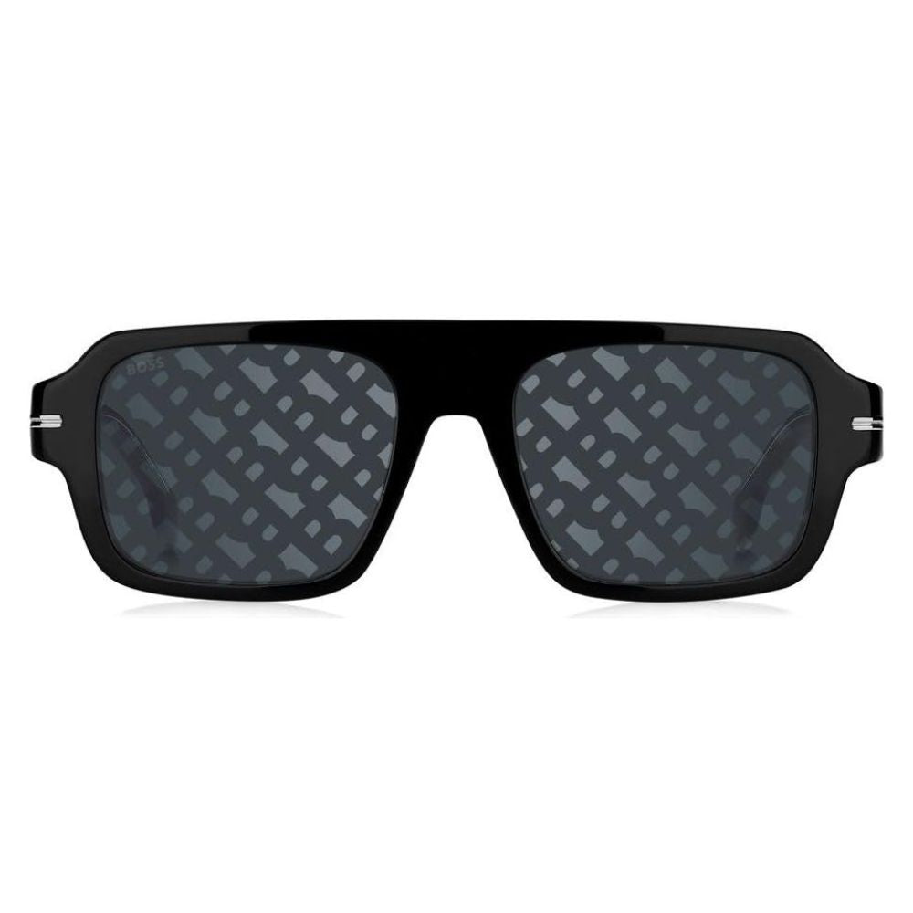 Hugo Boss '1595/S' Sonnenbrille für Herren mit 2 Jahre Garantie (Tiefschwarz)