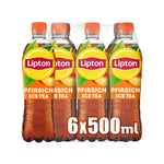 Lipton Ice Tea - Peach (6x 0.5l): Iced tea with peach flavor | One-way deposit