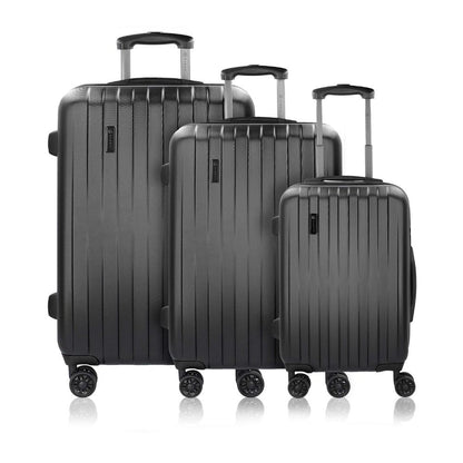 BUGATTI 'Lima 2.0 FL' Hartschalen Reisekoffer-Set (3-teilig) mit Doppelrollen, TSA-Schloss