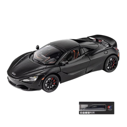 McLaren 720S Modellauto (1:24): Super Sportwagen aus Metall mit Licht & Sound (Schwarz)