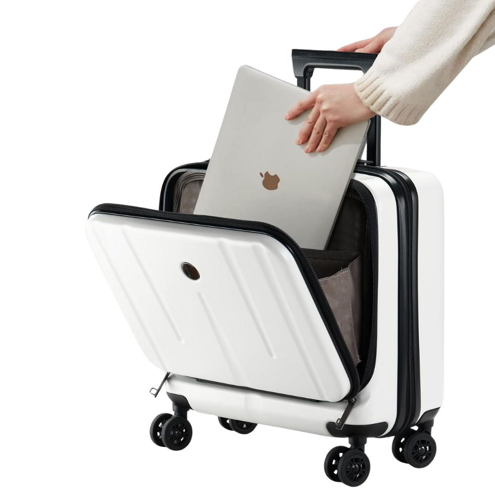 TYDECKARE 16-Zoll Handgepäck-Aktenkoffer mit 2 Laptopfächern: TSA-Schloss