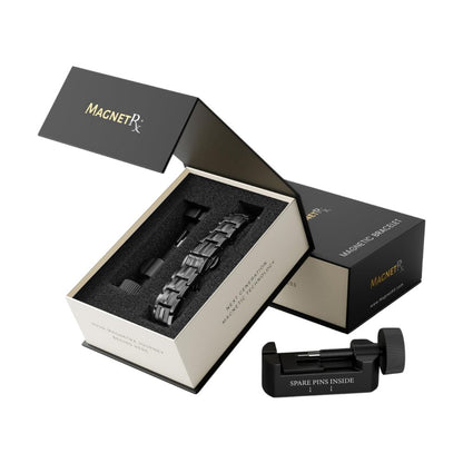 MagnetRX® Magnet Armband für Herren aus leichtem Titan, 5.000 Gauss