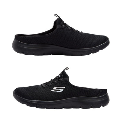 Skechers 'Summit Swift Step' Damen Sabot Pantolette (Schwarz)