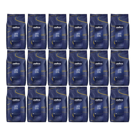 Lavazza Super Crema Espresso Kaffeebohnen (18x1kg): Intensiv, Cremig & Ausgewogen
