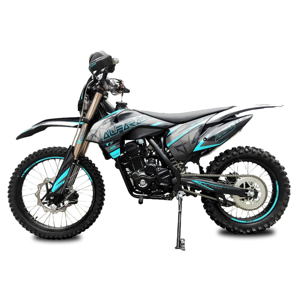 RV-PARTS Alfarad-T7 cross bike: 20.5 hp, 5-speed, electric starter &amp; sports equipment