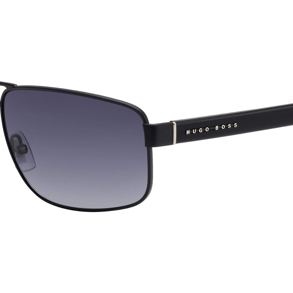 Hugo Boss '1035/S' Sunglasses for Men: Matte Black, Grey Gradient Lenses