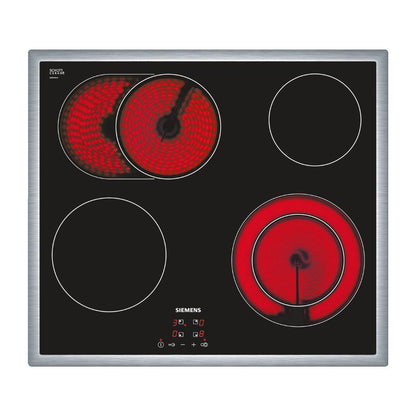 Siemens (ET645HN17E)  Glaskeramik-Elektrokochfeld - 58.3cm: Digitales Funktionsdisplay