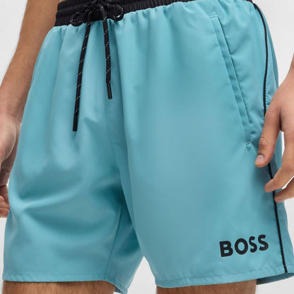 BOSS 'Starfish' men's swim shorts: quick-drying &amp; comfortable, ideal for holidays &amp; swimming
