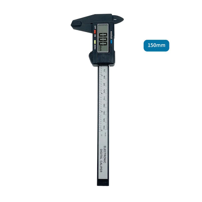150mm/100mm Elektronischer Digital-Messschieber aus Premium Kohlefaser - 150mm
