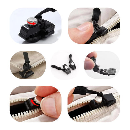 Universal Zipper Repair Kit without Sewing | Instant Zipper Replacement for Jackets, Bags & Co.